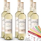 Michel Schneider Grauburgunder Rivaner QbA, trocken, sortenreines Weinpaket +...