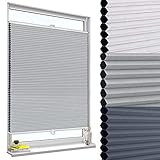 WOLTU Wabenplissee ohne Bohren verdunkelung Thermo Doppelplissee Klemmfix...