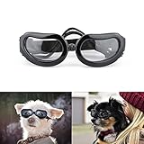 PETLESO Hunde Sonnenbrille für Kleine Hund Hundebrille Wasserdichter Anti-UV...