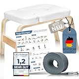 VALENESS® Yoga Kopfstandhocker - Hochwertiger Yoga Hocker inkl. Yogagurt,...