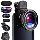 2 in 1 Handy Objektiv, 0.45X Super Wide Angle & 12.5X Macro Phone Camera Lens...