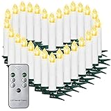 SunJas 10/20/30/40/50 Weihnachten LED Kerzen Lichterkette Kerzen...