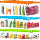 Pameil 24 Stück Gefrierbeutel Wiederverwendbar, Vertikales Design,...