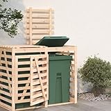 Xichuzi Erweiterung für Mülltonnenbox Massivholz Kiefer, Müllbox, Mülltonnen...