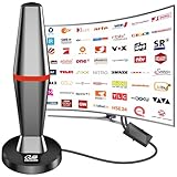 DVB-T/DVB-T2 Antenne,2025 DVBT2 Antenne mit Verstärker Großer Reichweite und...