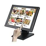 KOLHGNSE Kassenmonitor 15' Zoll LCD Touchscre Registrierkasse Touchscreen...