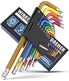 Winkelschraubendreher Set 13tlg. [T6-T50mm] Sechsrundschlüssel kompatibel mit...