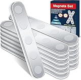BKSAI 12er Unzerbrechliche Magnete Selbstklebend Stark Magnetband zum Kleben...