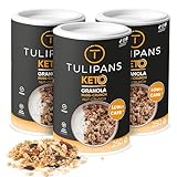 Tulipans Keto Granola ohne Zucker | Nuss-Crunch Protein-Müsli Low Carb | 80%...