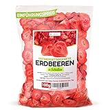 GEFRIERGETROCKNETE ERDBEEREN, 100g Früchte in Scheiben, 100% Trockenfrüchte -...