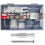 TOX Sortimentskoffer Plug & Play Dübel Set M - mit Allzweckdübel TRIKA 5x31 mm...