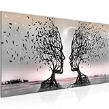 Runa Art Wandbild Liebespaar 1 Teilig 100 x 40 cm Modern Bild auf Vlies Leinwand...