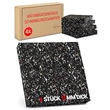 LouMaxx Antirutschmatte Waschmaschine 4er Set 10cmx10cm - Gummimatte – 1,5 cm...