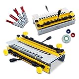 BAMATO 2 in 1 Frässchablone BFS-350 | Zinkenfräsgerät Zinkenfräsmaschine...