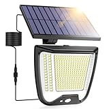 Solarlampen für Außen mit Bewegungsmelder LED Solarleuchte: 288 LED Solar...