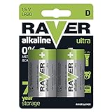 EMOS Raver Ultra Alkaline Batterien Typ D Mono | 1, 5 V | LR20 | 2 Stück | 7...