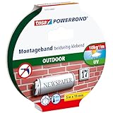 tesa Powerbond Outdoor - Doppelseitiges Montageband für den Außenbereich -...