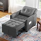 Meskanu Schlafsofa Klein 3 in 1, Klappsofa & Schlafhocker mit Bettfunktion,...