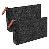 Partideal 2 Stück Filz Mäppchen,Multifunktions Federmäppchen,Briefpapier...