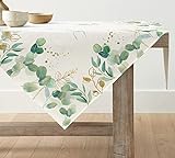 Artoid Mode Eukalyptus Sommer Frühling Tischdecke Waschbare Tischwäsche,...