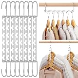 HOUSE DAY Kleiderbügel Platzsparende rutschfeste Schrank Organizer 8Stück aus...