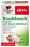 Doppelherz Knoblauch-Kapseln mit Mistel, und Weißdorn, 3er Pack (3 x 480...