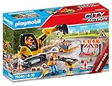 PLAYMOBIL City Action 71045 Straßenbau inkl. Bagger und Absperrung, ab 4 Jahren