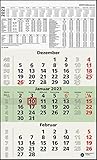3-Monatskalender Recycling 2023 - 29,7x48,8 cm - mit Kopftafel und...