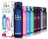 HoneyHolly Trinkflasche Sport, 800ml Auslaufsicher BPA-frei, Trinkflasche...