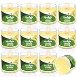 12 St Citronella Kerze Outdoor, 300 Std Draußen Citronella Duftlichter Klein...