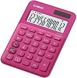 CASIO Tischrechner MS-20UC-RD, 12-stellig, in Trendfarben, Steuerberechnung,...