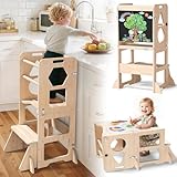 Woodure Lernturm ab 1 Jahr | 3 in 1 Learning Tower für Kinder | Klappbare...