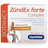 ZÜNDEX FORTE COMPLEX - 60 MSM Kapseln Hochdosiert - OptiMSM, Boswellia Serrata...