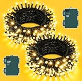 Dalugo Lichterkette Batterie [2 Stück], 3M 30 LED Warmweiß Lichterkette Kabel...