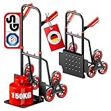 ATHLON TOOLS Treppensteiger-Sackkarre klappbar 150kg TÜV geprüft –...