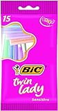 Bic Twin Lady 15 Einweg-Rasierer mit Doppelklingen