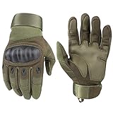 Tactical Handschuhe, Army Military Rubber Hard Knuckle Outdoor Full Finger...