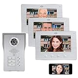 ELRO DV477IP3 WiFi IP Video Türsprechanlage-3-Familien-mit 3X...