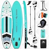 AUKAI SUP Board PRO 320cm | 2in1 Aufblasbares Stand up Paddle Set mit Kajak-Sitz...