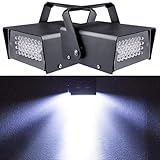 2Packung 32Led Stroboskop Disco Licht, Stroboskop Blitzer Disco Blitzlicht für...