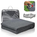 Ollewiellan Vorzeltteppich 250x250cm Campingteppich Outdoor Atmungsaktiv...