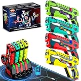 Wiederaufladbare Laser Tag Guns Set - VATOS Laser Tag 4 Spieler mit Ladestation,...