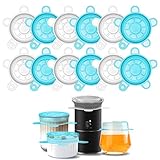 Kleine Silikon-Stretchdeckel, 6,5 cm, wiederverwendbare Silikon-Behälterdeckel,...