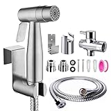 Handbrause Bidet Set, Doppelte Funktion Gebürstet Bidet Handbrause mit G1/2'...