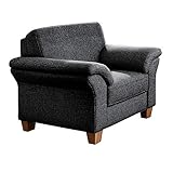 CAVADORE Sessel Byrum / Großer 1-Sitzer im Landhausstil mit Federkern / Passend...
