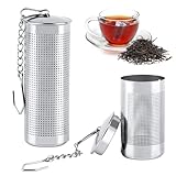 2 Stück Teesieb für Losen Tee, RISVOWO 304 Edelstahl Teefilter, Tea Infuser...