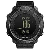 NORTH EDGE Herren Outdoor Sport Uhr Taktische Überlebensuhr mit Höhenmesser...