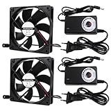 2 Sätze 120mm Gehäuselüfter AC 220V 240V 3000rpm mit Drehzahlregelung bis zu...