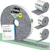 STARKL® Klettband Selbstklebend Schwarz - 5m x 10mm - BPA Frei - Extra Stark u....