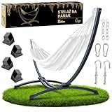 ZOLTA Hängemattengestell - Graphit - Zusammenklappbar - Hängemattenständer...